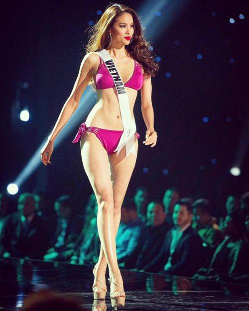 Phạm Hương chỉ còn 50kg sau khi thi Miss Universe 5