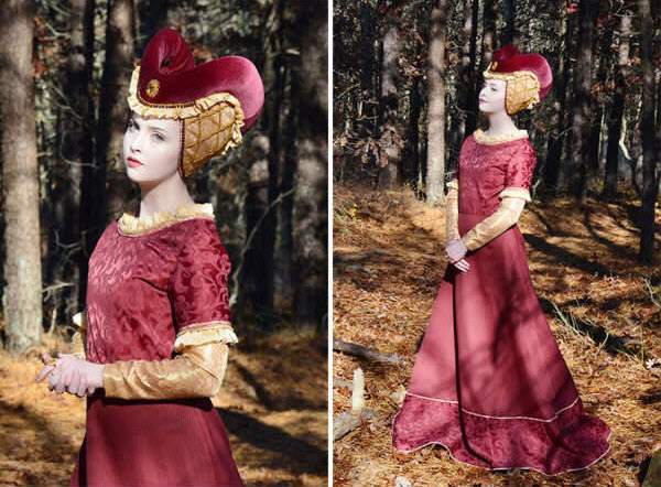 Thiếu nữ tự thiết kế váy công chúa như trong truyện cổ tích 9
