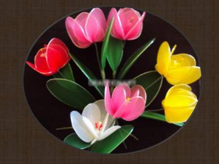 Tự tay làm hoa tulip lung linh trang trí ngày Tết 10