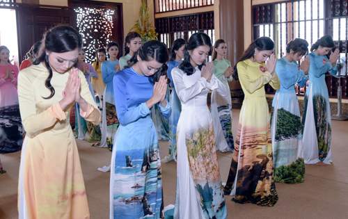 Top 36 Hoa hậu Biển Việt Nam 2016 đọ sắc trong tà áo dài 12