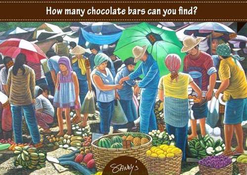 Những thanh chocolate đang ẩn ở bức tranh này, nhanh mắt tìm ra nào... 3