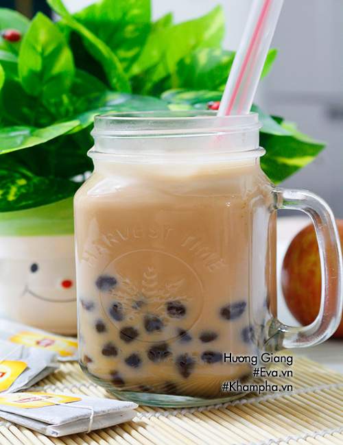 Cách làm trà sữa trân châu Đài Loan mát lạnh 30