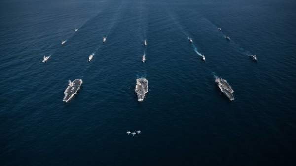 3 tàu sân bay Mỹ tập trận, Triều Tiên dọa chiến tranh hạt nhân 2
