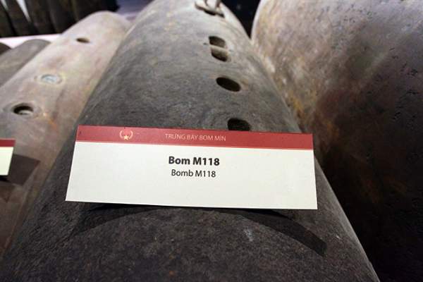 Cận cảnh loại bom M118 vừa được trục vớt tại chân cầu Long Biên 5