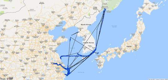 Bí ẩn con tàu Triều Tiên bị LHQ trừng phạt rồi chạy vòng tròn 3