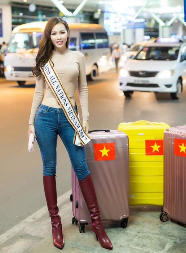 Kiều nữ Sài Thành có vòng 3 gần 1 mét bất ngờ đăng quang Á hậu các quốc gia 2017 2