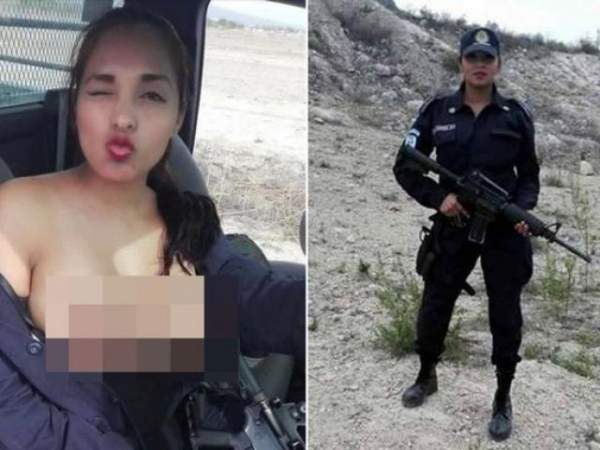 Chụp ảnh với hai cô gái ngực trần, nam cảnh sát Mexico gặp hạn 2