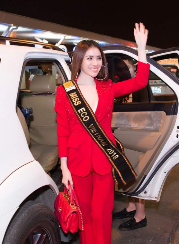 Thư Dung chính thức lên đường dự thi Miss Eco International 2018 2