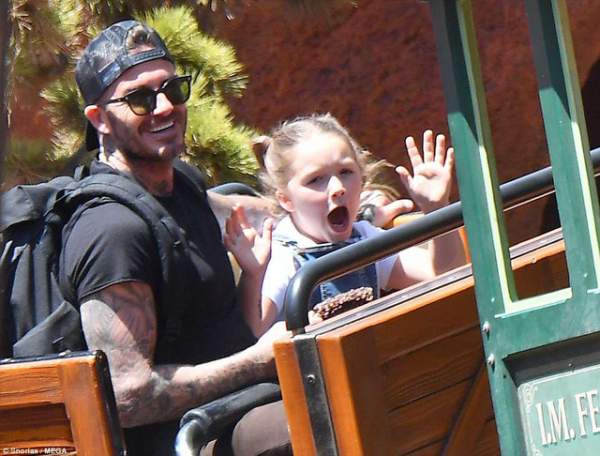 Gia đình Beckham vui vẻ đi chơi ở Disneyland 2