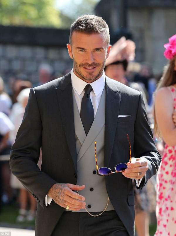 Vợ chồng Beckham nổi bật giữa dàn sao tham dự đám cưới của hoàng tử Harry 5