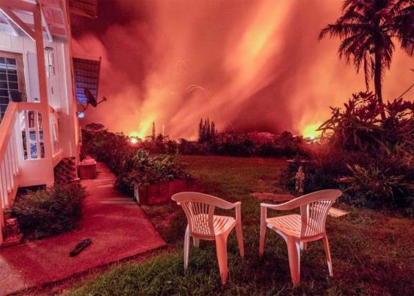 Kinh sợ cảnh bầu trời rực cháy như hoả ngục vì núi lửa Hawaii 2