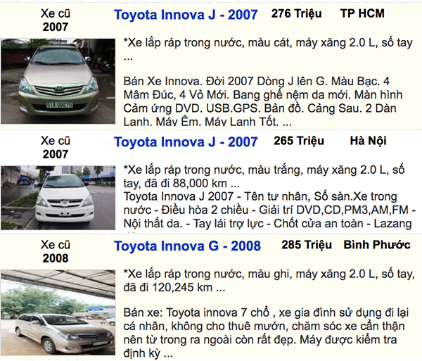 Toyota Innova chạy hơn 10 năm vẫn có giá 350 triệu đồng 6
