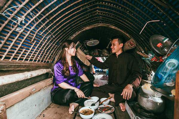 Ảnh cưới tái hiện cuộc sống dân vạn chài trên dòng Hương Giang 6