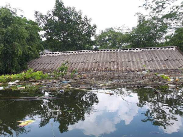 Kinh hoàng “biển rác” bủa vây người dân ngoại thành Hà Nội sau mưa lũ 4