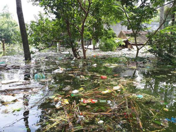 Kinh hoàng “biển rác” bủa vây người dân ngoại thành Hà Nội sau mưa lũ 11