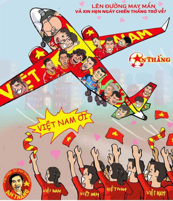 Ngộ nghĩnh bộ tranh cổ vũ Olympic Việt Nam thi đấu Asiad 2018 2