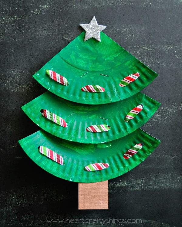 Tự làm cây thông xinh xắn từ đĩa giấy đón Giáng sinh 4