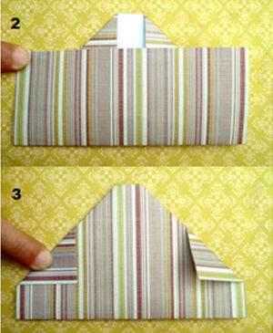 Cách làm vòng hoa giấy origami trang trí Giáng sinh 3