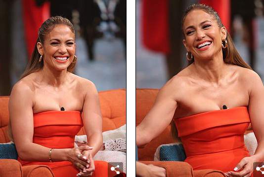 Jennifer Lopez quyến rũ với váy màu cam 5