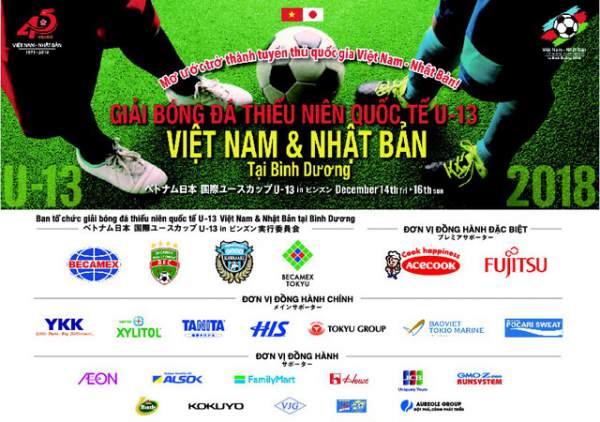 Giải bóng đá thiếu niên quốc tế U13 Việt Nam - Nhật Bản tại Bình Dương: Hứa hẹn những trận cầu sôi nổi và hấp dẫn 1
