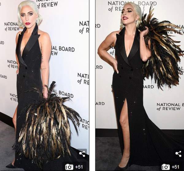 Lady Gaga quyến rũ với váy xẻ sâu 4