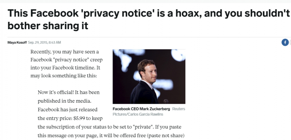 Cảnh giác với những bài viết "thông báo bảo mật" chia sẻ tràn lan trên Facebook 2