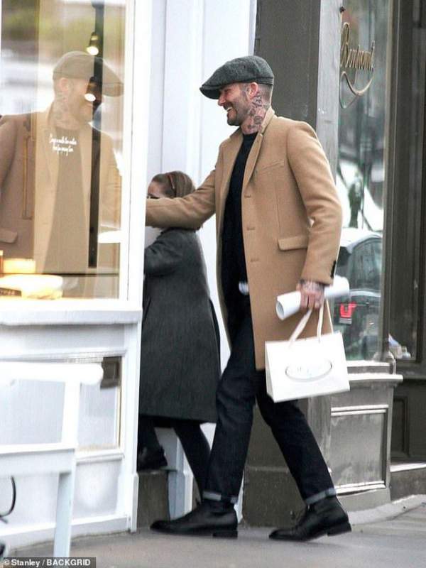 David Beckham đưa con gái đi mua sắm 5