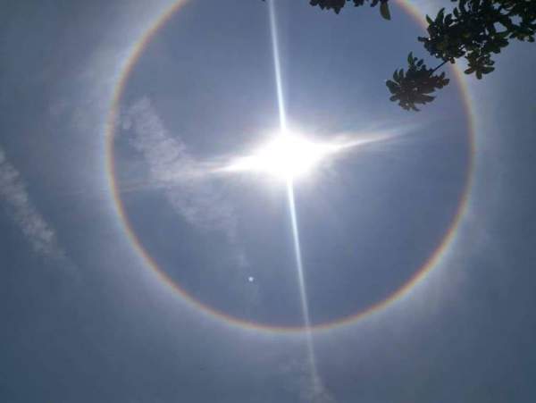 Thích thú với hiện tượng vầng hào quang bao quanh mặt trời ở Quảng Nam 8