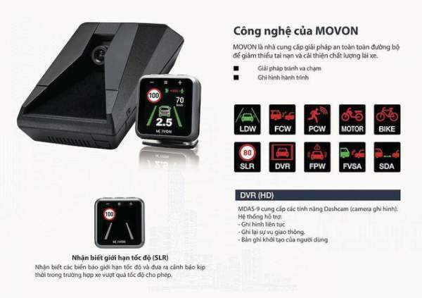 Movon MDAS-9 - Hệ thống hỗ trợ lái xe tiên tiến với giá “mềm” tới Việt Nam 3