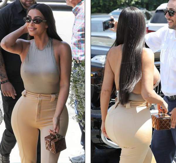 Kim Kardashian mặc táo bạo ra phố 5
