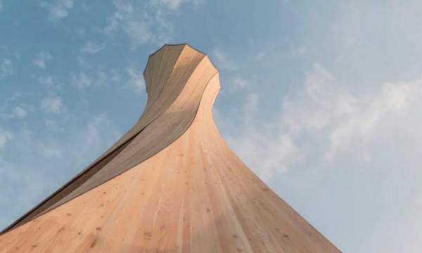 Độc đáo tòa tháp hình xoắn ốc được làm từ gỗ đầu tiên trên thế giới 4