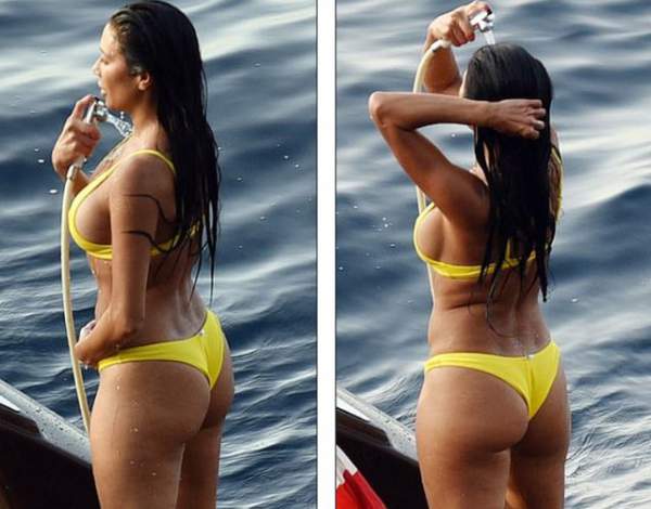 Nicole Scherzinger bốc lửa với bikini vàng 4