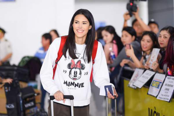 Hoa hậu Quốc tế 2018 Mariem Velazco mặc giản dị khi đến Việt Nam 3