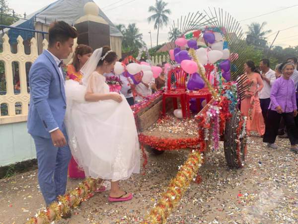 Độc đáo đám cưới rước dâu bằng xe trâu ở Thanh Hóa 2