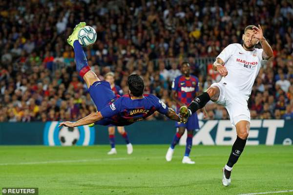 Messi và Luis Suarez rực sáng, Barcelona thắng đậm Sevilla 3