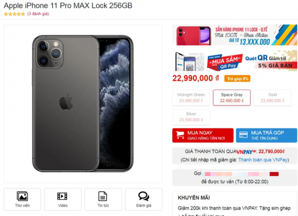 iPhone 11 khóa mạng Mỹ gây "sốt" ở Việt Nam, giá hơn 13 triệu đồng 2