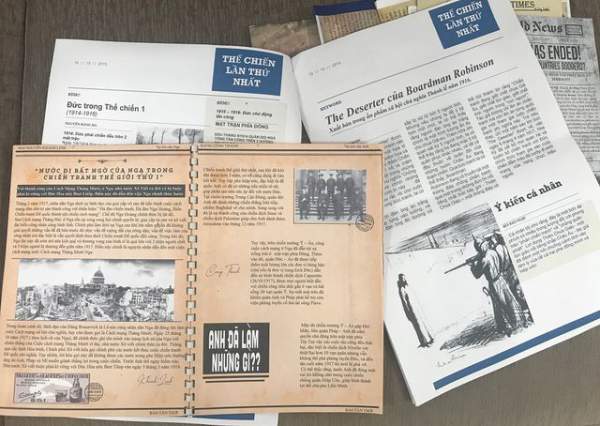 Học sinh Hà Nội sáng tạo bài tập Lịch sử theo phong cách báo chí 5
