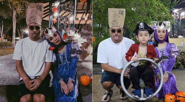 Vợ chồng Phạm Văn Phương - Lý Minh Thuận hoá trang ấn tượng đi chơi Halloween 2