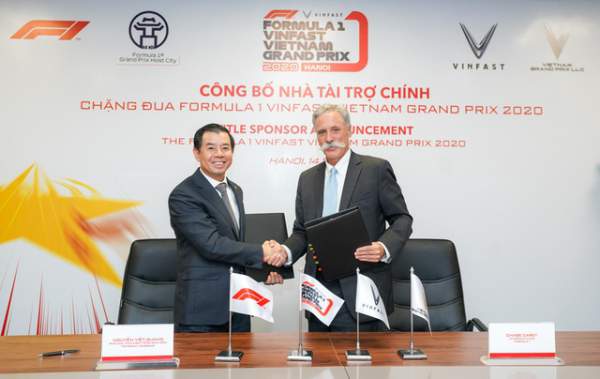 VinFast là nhà tài trợ chính của chặng đua Công thức 1 Việt Nam 2