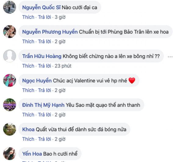 Cầu thủ Vũ Văn Thanh tỏ tình mùi mẫn với bạn gái, fan hô hào "mau cưới đi" 3