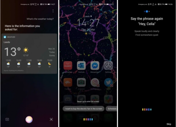 Huawei ra mắt trợ lý ảo Celia để cạnh tranh Siri, Bixby 2
