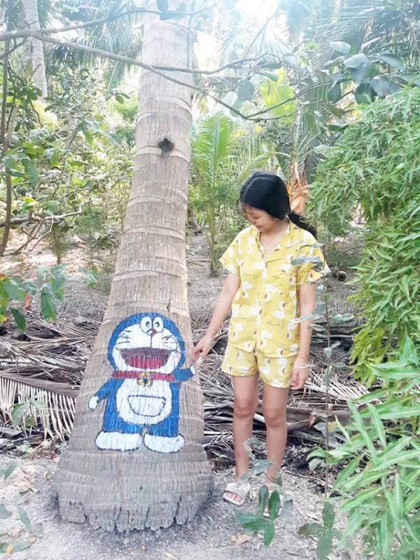 Ở nhà tránh Covid-19, cô gái Trà Vinh trang trí vườn dừa gây chú ý 6