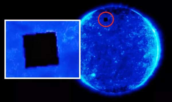 Tại sao trong tấm ảnh Mặt Trời của NASA chụp lại có một hình vuông đen ngòm như thế này? 2