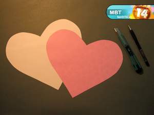 Tự làm tấm thiệp Valentine với lời yêu được giấu kín 2