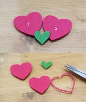 3 bước đơn giản làm kẹp sách trái tim dễ thương