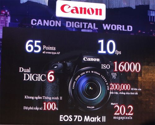 Canon EOS 7D Mark II trình làng tại VN, giá 42,8 triệu đồng 2