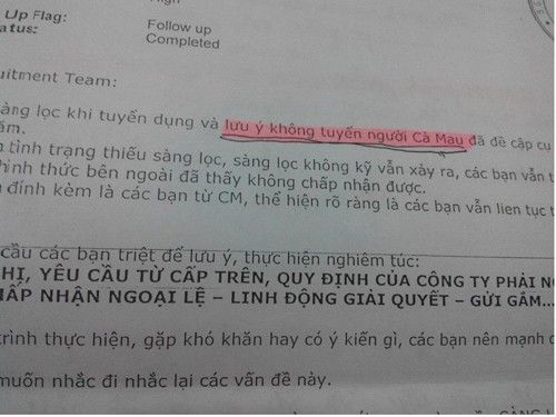 Sao lại cấm cửa "người Cà Mau"?