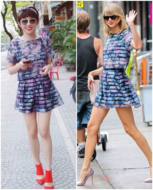 Thời trang của Taylor Swift được sao Việt mến mộ 4