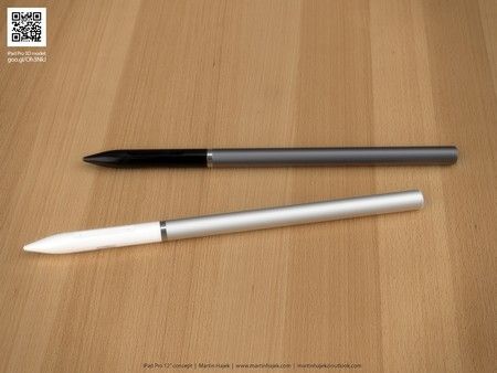 Bản dựng 3D tuyệt đẹp của iPad Pro cỡ lớn và bút stylus 14