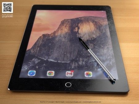 Bản dựng 3D tuyệt đẹp của iPad Pro cỡ lớn và bút stylus 12
